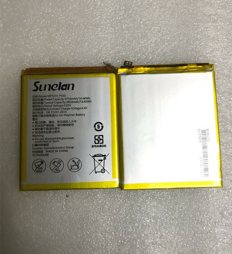 New Original 3850mAh Battery BP1274-P530 For Sunelan Sun001 001