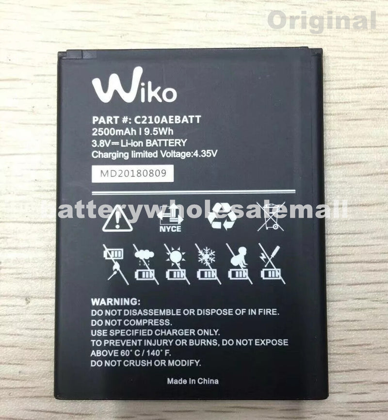 New 2500mAh 9.5Wh 3.8V Rechargeable Battery For Wiko C210AEBATT