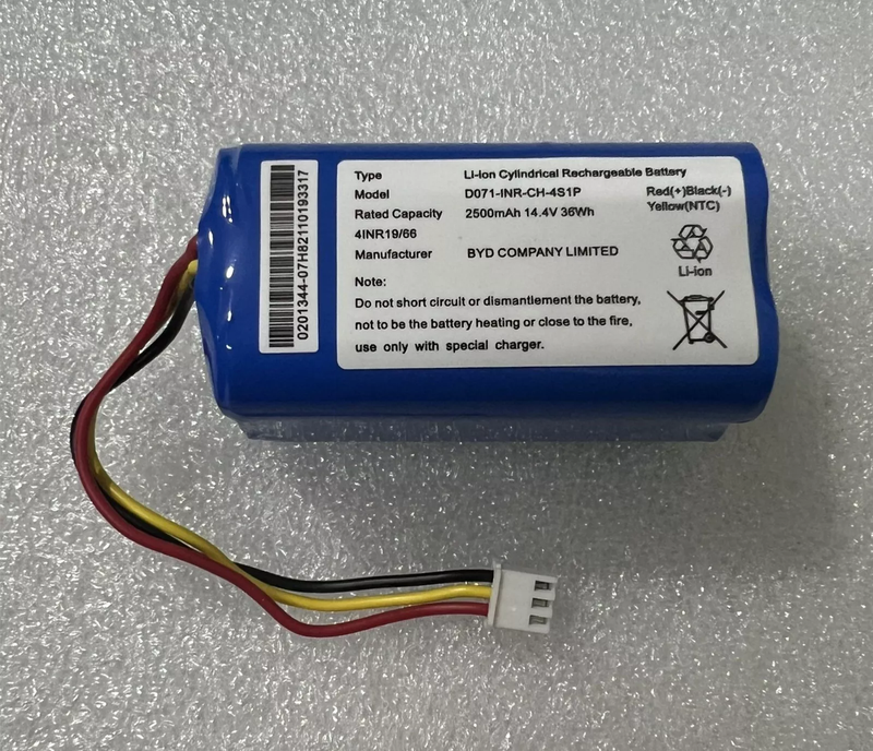 New Original 2500mAh Battery D071-INR-CH-4S1P For Liectroux BLAUPUNKT BPK-VCBB1XB / Midea M4