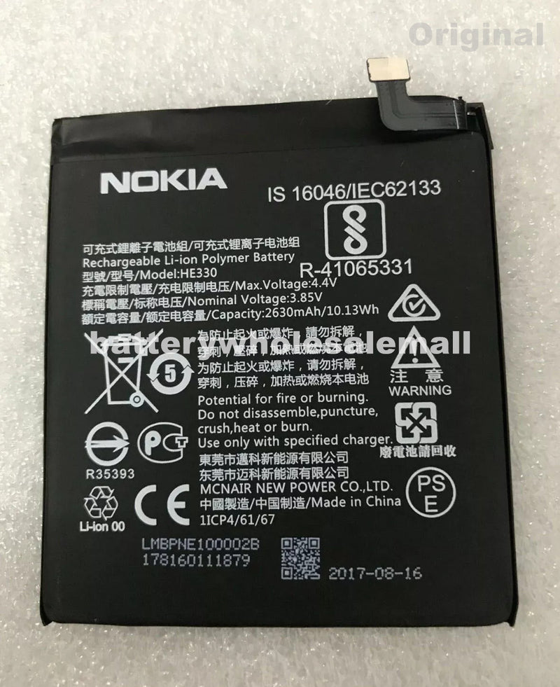 New 2630mAh 3.85V Rechargeable Battery HE330 For Nokia 3 DUAL TA-1032