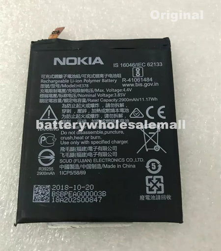 New 2900mAh Battery HE378 For Nokia 3.1 A TA1140 TA1141 Cricket Phone