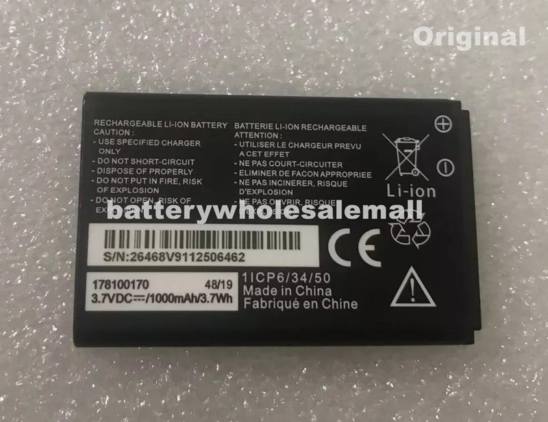 New 1000mAh 3.7Wh 3.7V Battery For MobiWire 178100170 Smartphone