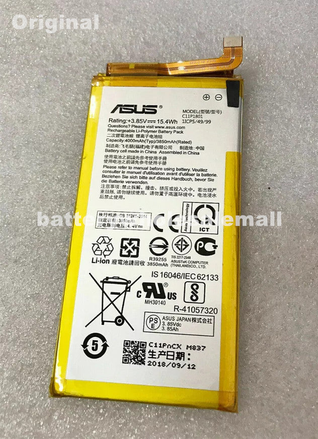 New 15.4Wh Battery C11P1801 For ASUS ROG 1 Game Phone ZS600KL Z01QD