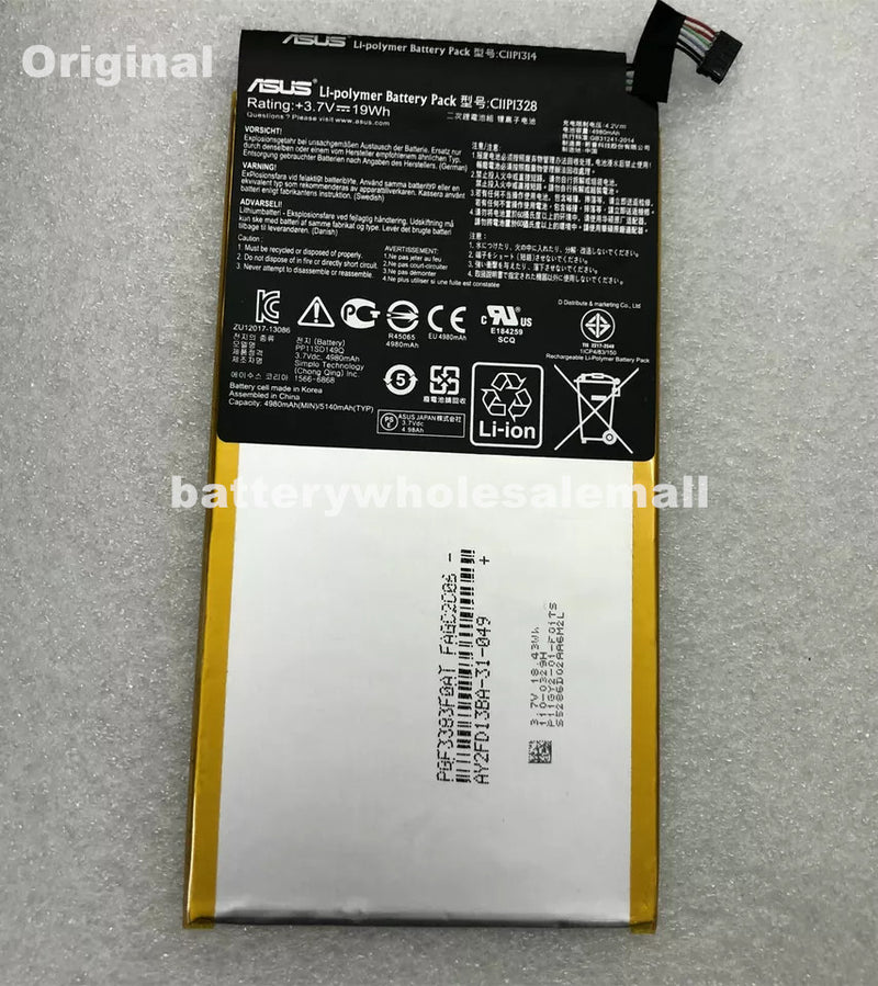 New 19Wh 3.7V Battery C11P1328 For ASUS Transformer Pad TF103C