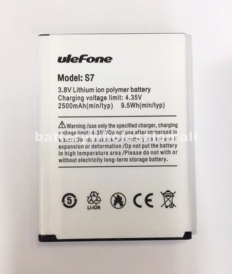 New 2500mAh 3.8V Replacement Battery S7 For UleFone S7 5.0" MTK6580