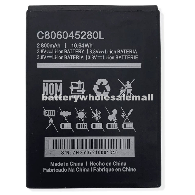 New 2800mAh 10.64Wh 3.8V Battery C806045280L For BLU G6 G0210UU & V7 V0430UU & Vivo X5 V0490UU