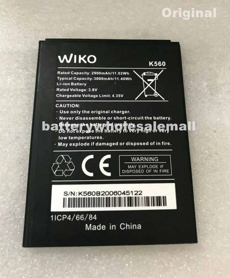 New 3000mAh 11.40Wh 3.8V Battery For Wiko W-K560, Y61 K560