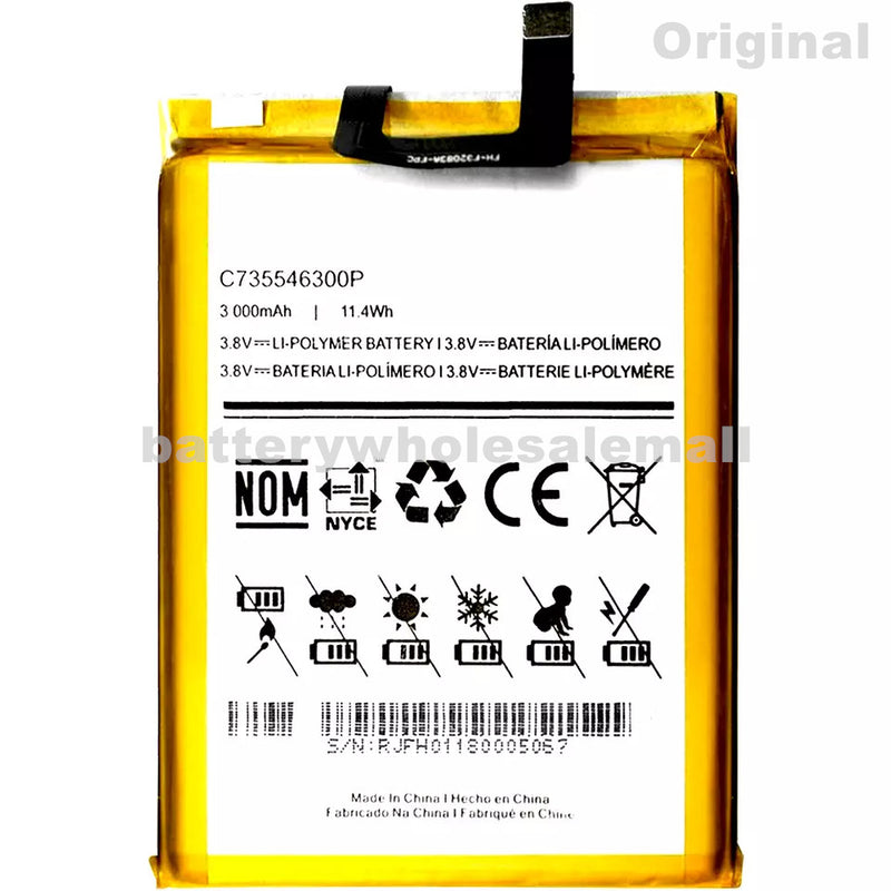 New 3000mAh 11.4Wh 3.8V Battery C735546300P for BLU Smart Phone