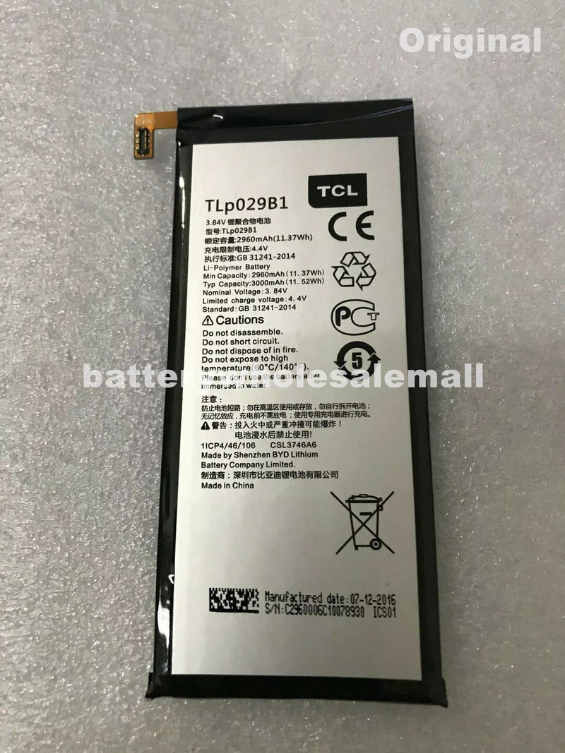 New 3000mAh Battery TLP029B1 For Alcatel Pop 4S 5095 5095B 5095I 5095K 5095L 5095Y