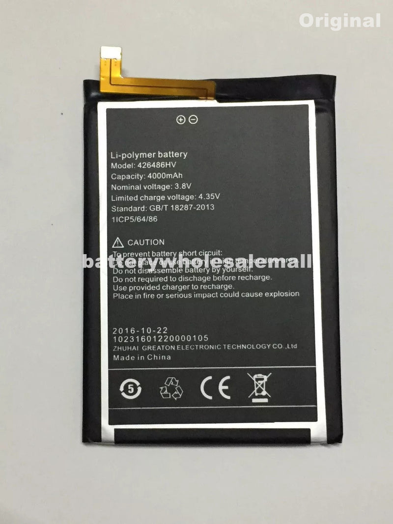 New 4000mAh 3.8V Rechargeable Battery 426486HV For Umi Plus