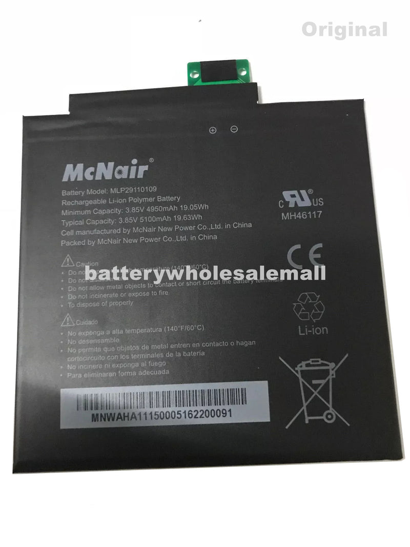 New 4950mAh 3.85V Battery MLP29110109 For Verizon Ellipsis 8 HD Qtasun1