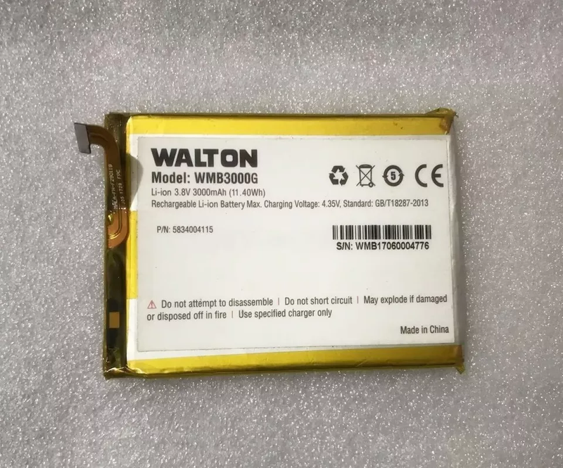 New Original 3000mAh 11.40Wh 3.8V Rechargeable Battery For WALTON WMB3000G