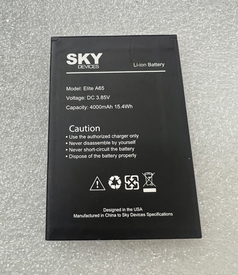 New Original 4000mAh 15.4Wh 3.85V Battery For SKY Devices Elite A65