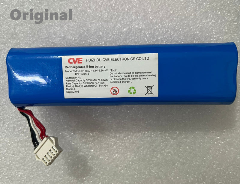 New 5200mAh 74.88Wh 14.4V Rechargeable Battery for CVE-ICR18650-14.4V-5.2Ah-C