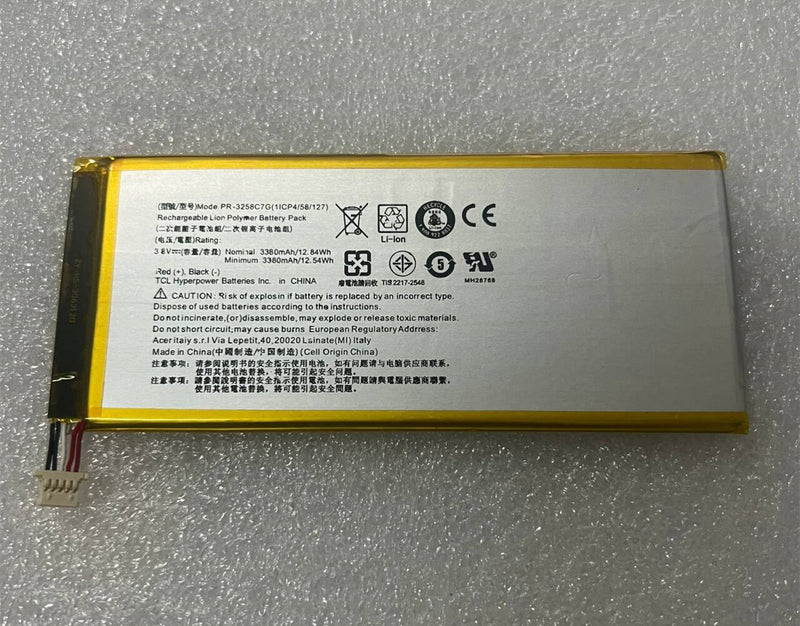 New 3300mAh 3.8V Battery PR-3258C7G For Acer Iconia Talk S A1-734