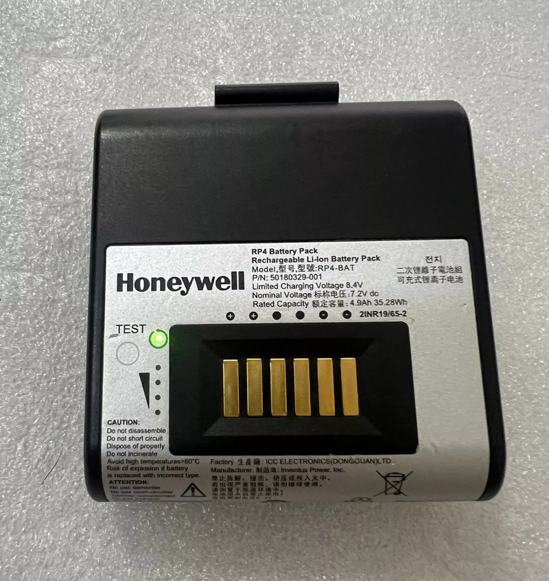 New Original 4.9Ah 7.2V Battery RP4-BAT For Honeywell RP4 Printer 50180329-001