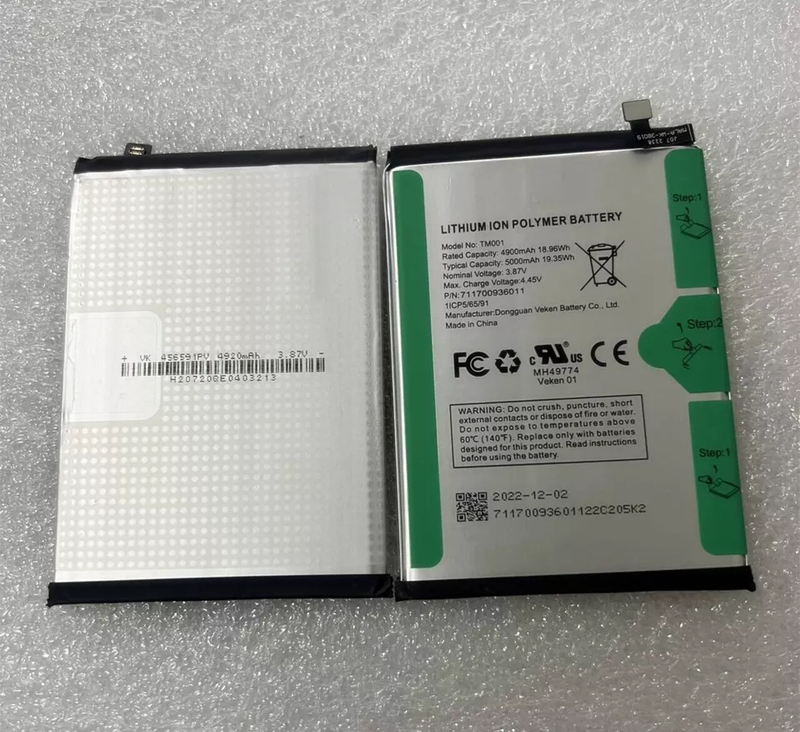 New Original 5000mAh 3.87V Battery TM001 For T-Mobile Revvl V Plus 5G 5062W