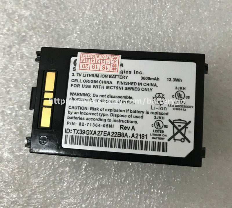 New 3600mAh 3.7V Battery 82-71364-05NI For Symbol MC70 MC75 FR68 FR6000