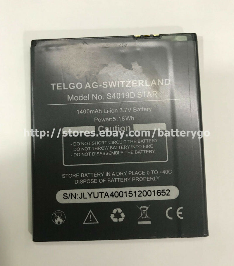 New 1400mAh 5.18Wh 3.7V Replacement Battery For Switel S4019D STAR