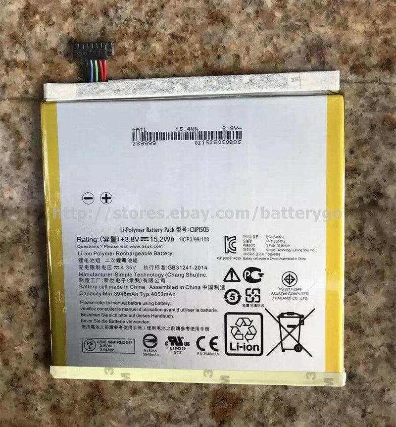 New 15.2Wh Battery C11P1505 For ASUS ZenPad 8.0" Z380KL P024 Z380CK P022