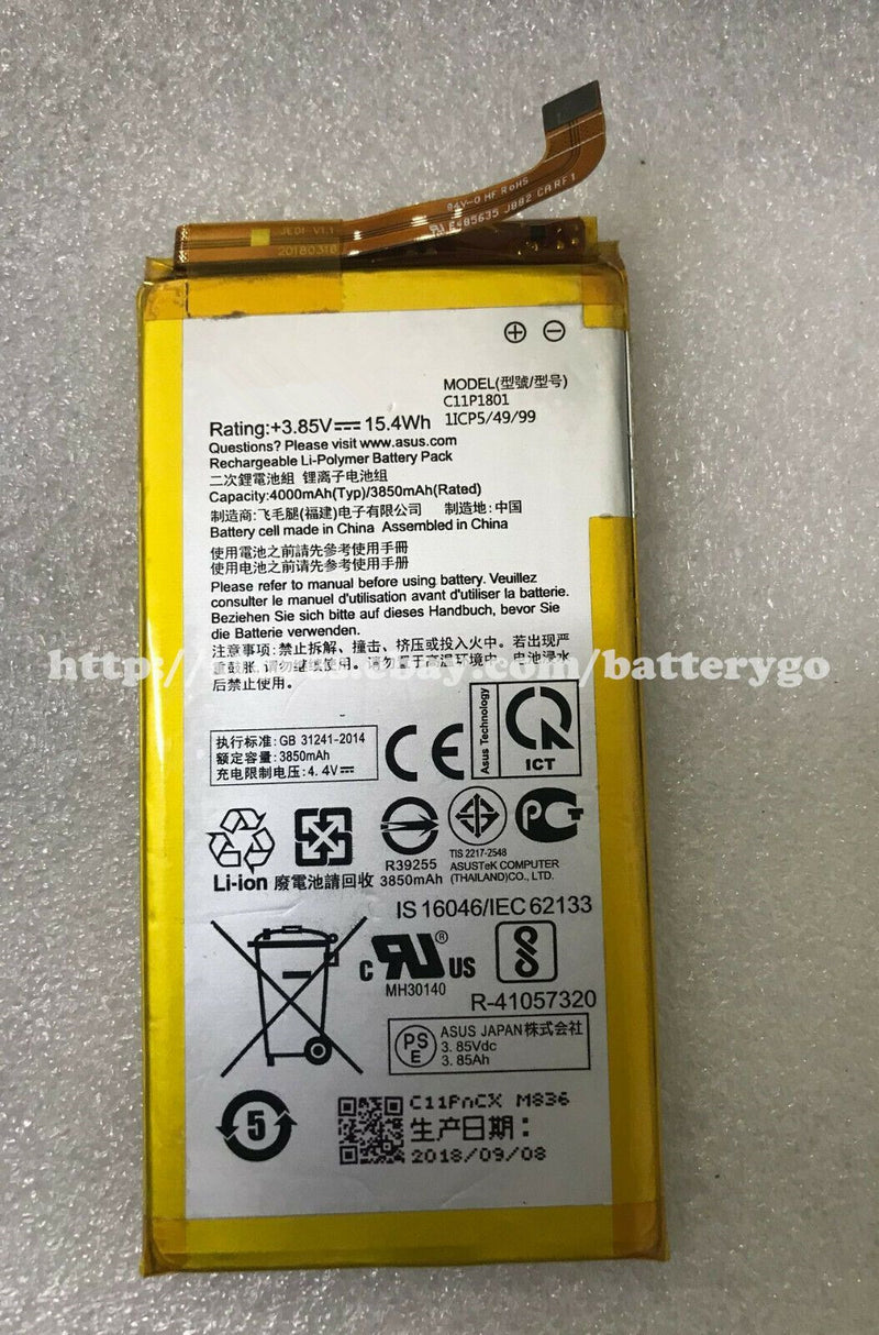 New 15.4Wh Battery C11P1801 For ASUS ROG 1 Game Phone ZS600KL Z01QD