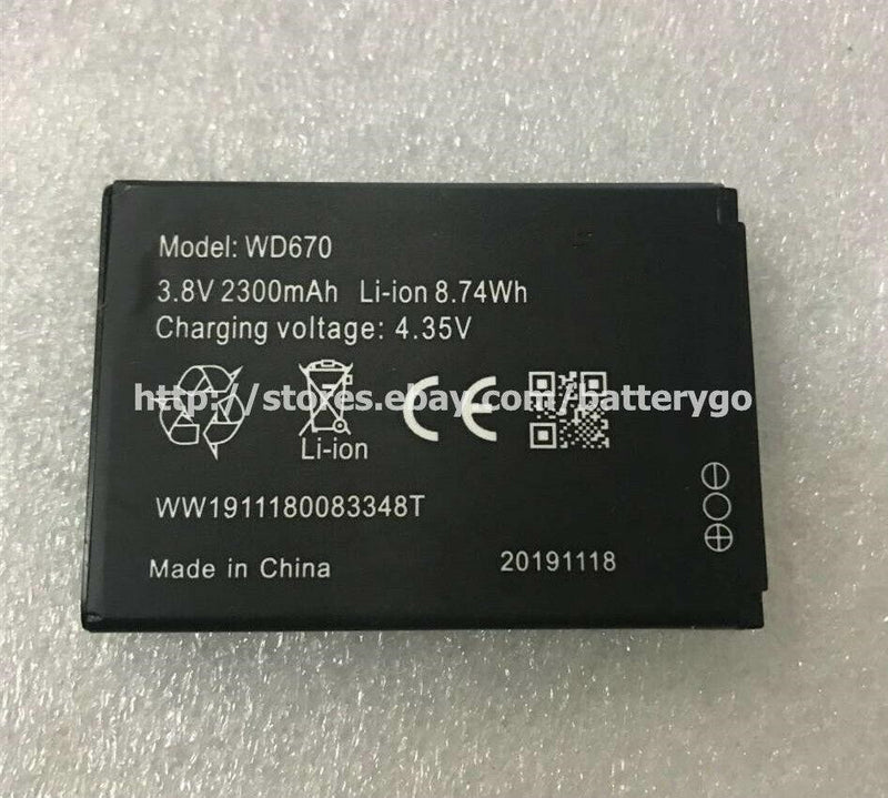 New 2300mAh 3.8V Battery For ZTE WD670 Reliance Wi-Pod 4G LTE Pocket WiFi Router