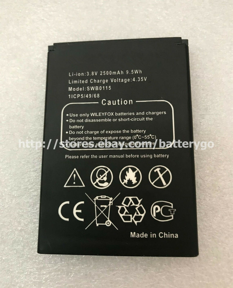 New 2500mAh Replacement Battery For Wileyfox Swift SWB0115