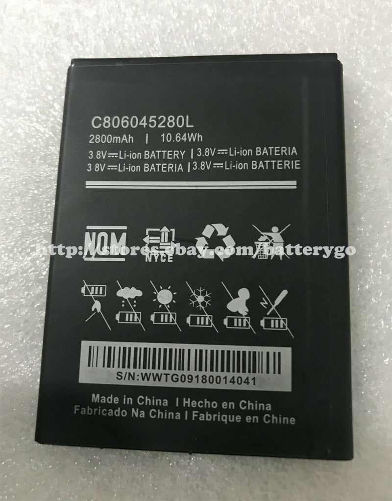 New 2800mAh 10.64Wh 3.8V Battery C806045280L For BLU G6 G0210UU & V7 V0430UU & Vivo X5 V0490UU