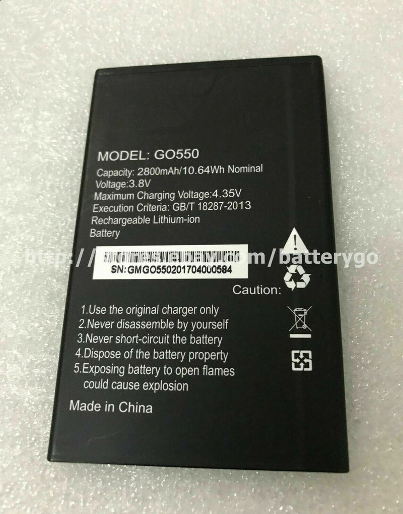 New 2800mAh 10.64Wh 3.8V Rechargeable Battery For Go Mobile GO550