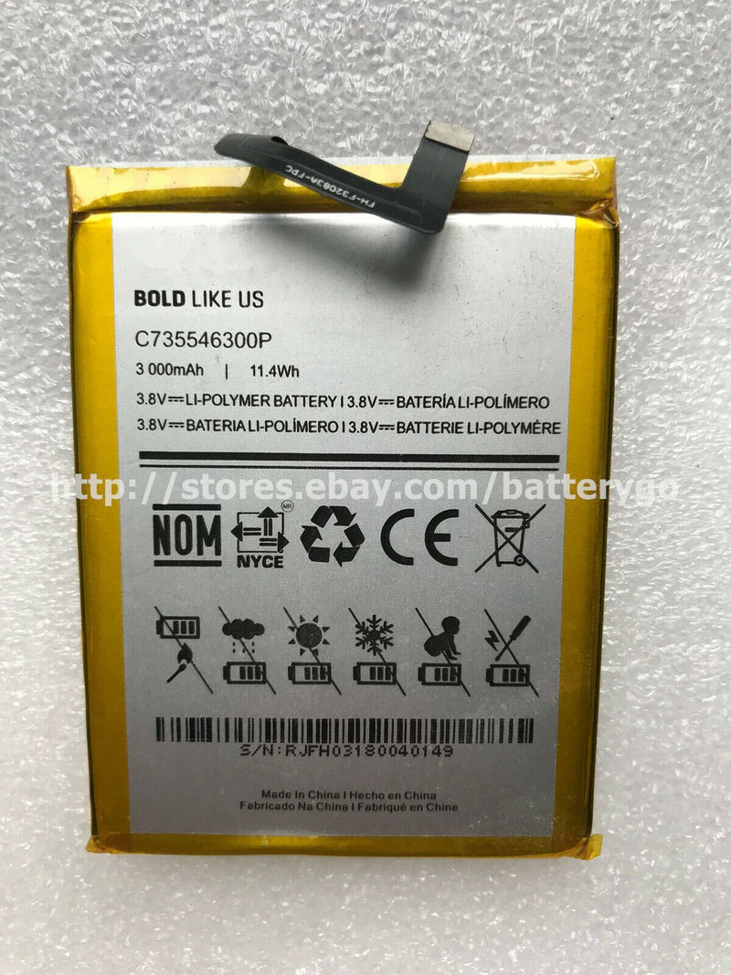 New 3000mAh 11.4Wh 3.8V Battery C735546300P for BLU Smart Phone