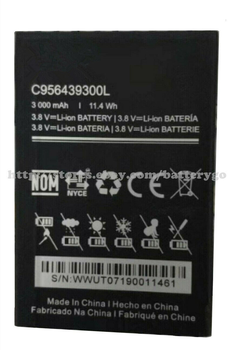 New 3000mAh 11.4Wh 3.8V Battery C956439300L For BLU Smartphone