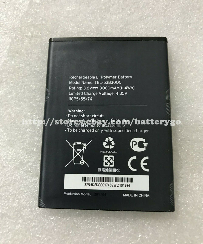 New 3000mAh 11.4Wh 3.8V Battery TBL-53B3000 For TP-LINK M7650