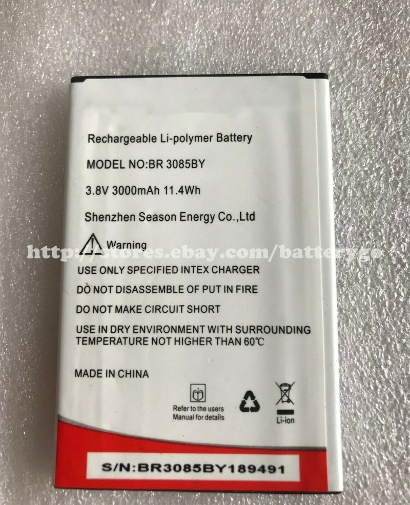 New 3000mAh 11.4Wh 3.8V Replacement Battery For INTEX BR 3085BY