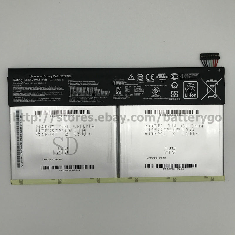 New 31Wh 3.85V Battery C12N1406 For ASUS Pad Transformer Book T100TAL