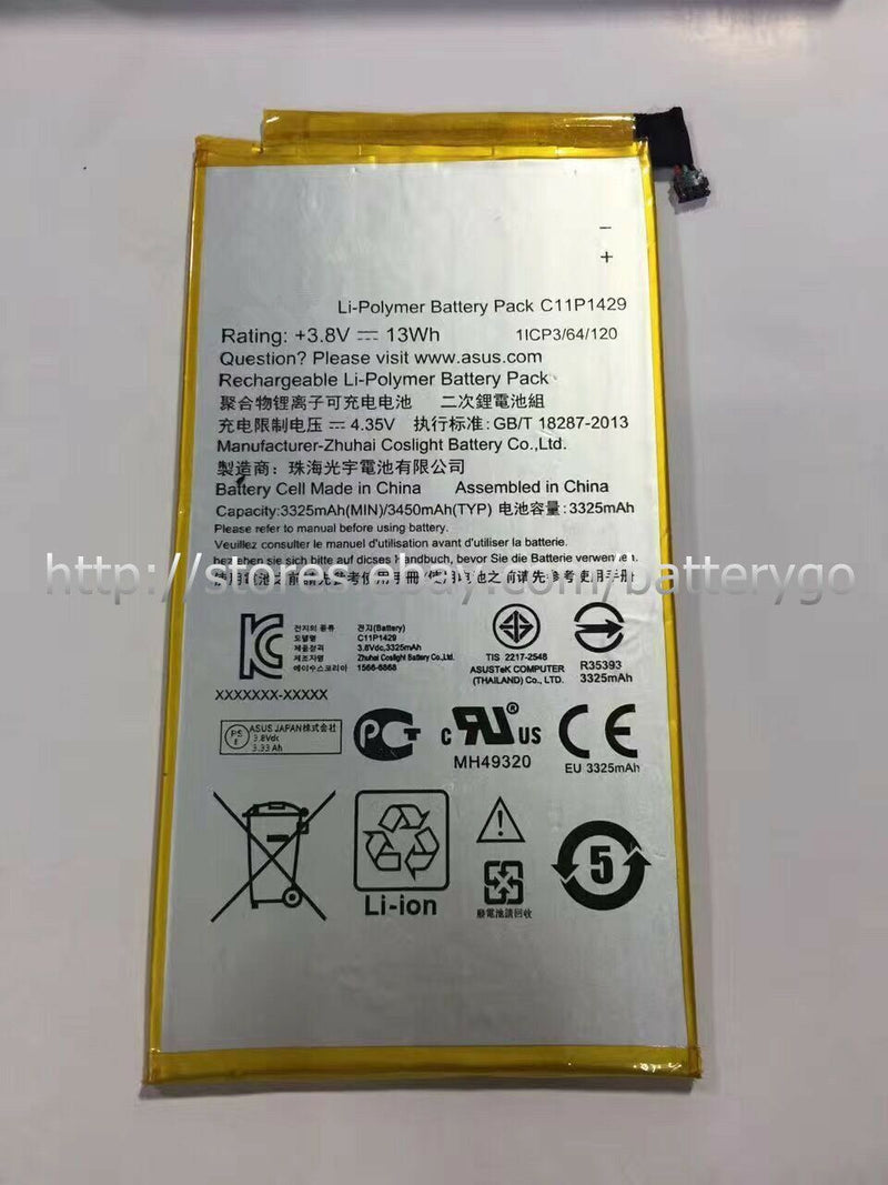 New 3450mAh 13Wh Battery C11P1429 For ASUS Zenpad C7.0 Z710CG Z710C P01Z