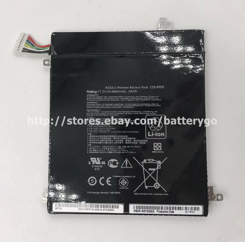 New 34Wh Battery C22-EP121 For ASUS Eee Pad B121 EP121 B121-A1 B121-1A001F