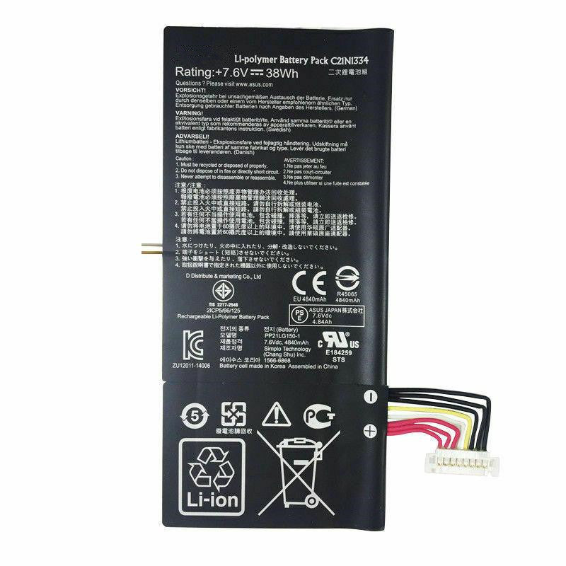 New 38Wh 7.6V Battery C21N1334 For ASUS Transformer Book T200TA Series