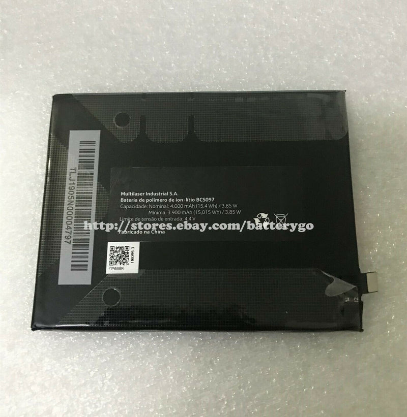 New 4000mAh 15.4Wh 3.85V Rechargeable Battery For MULTILASER 466479