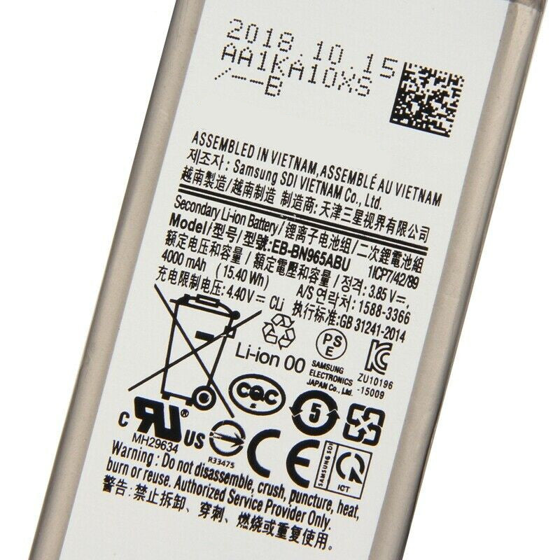 New 4000mAh Battery EB-BN965ABU For Samsung Galaxy Note 9 N960 SM-N960 + Tools