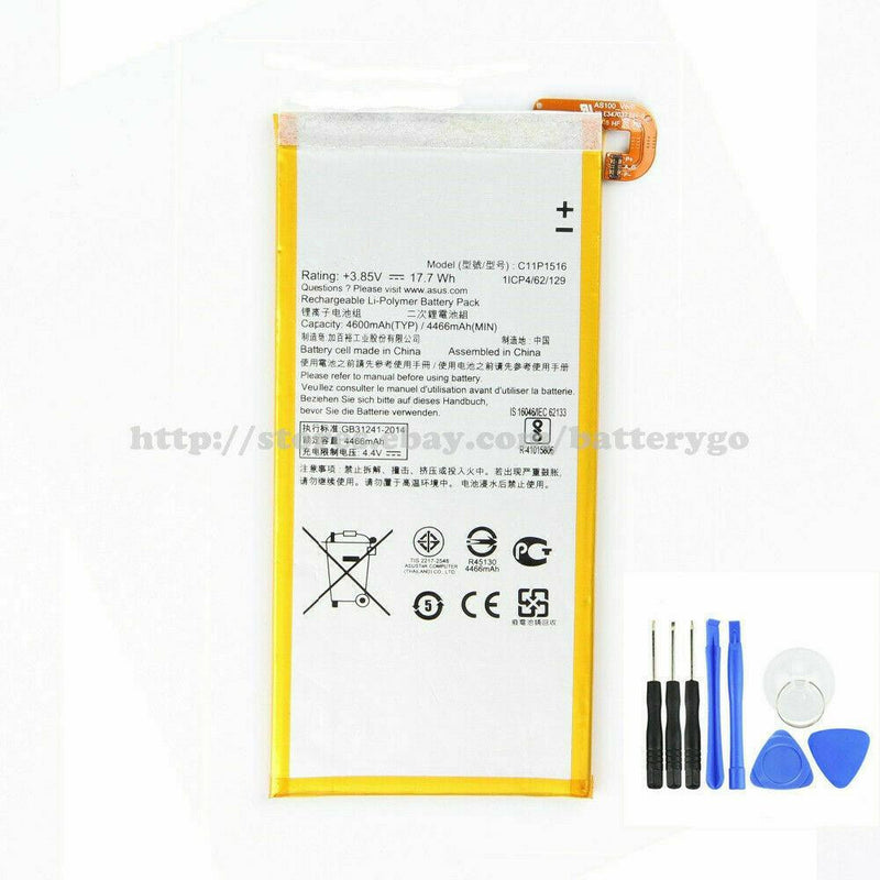 New 4600mAh 3.85V Battery C11P1516 For ASUS Zenfone3 Ultra ZU680KL A001