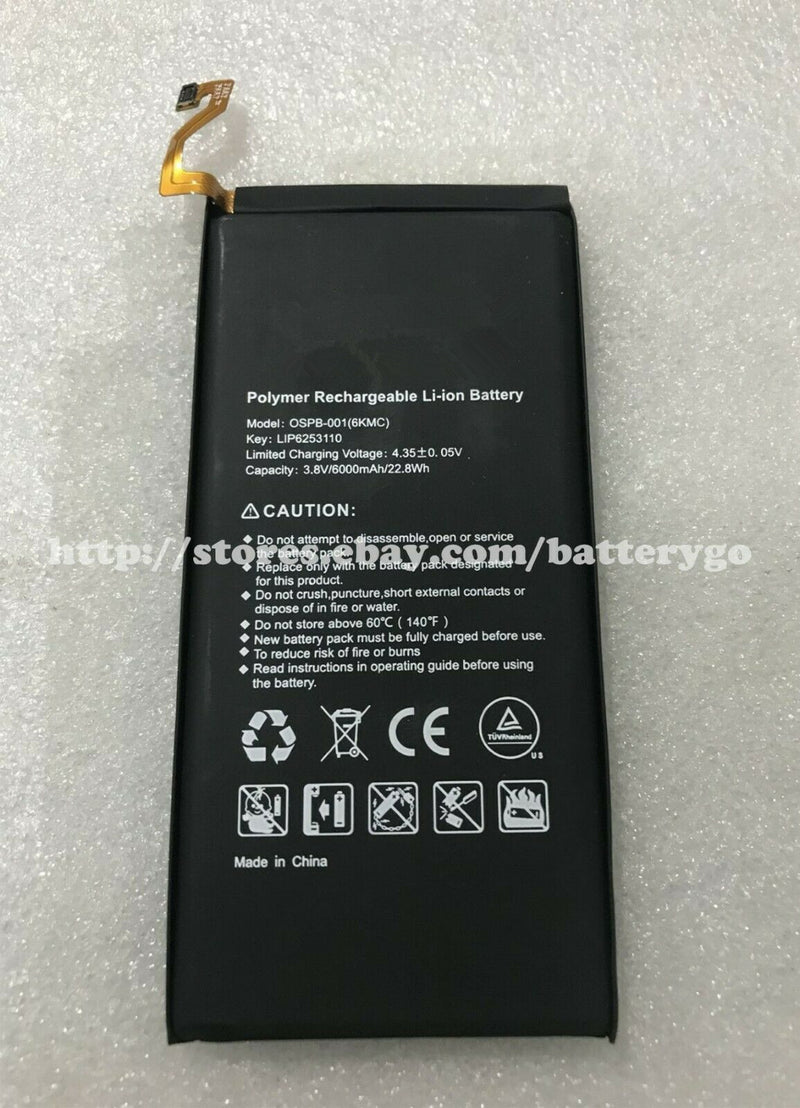 New 6000mAh 22.8Wh 3.8V Battery For MOTOMA OSPB-001(6KMC) LIP6253110