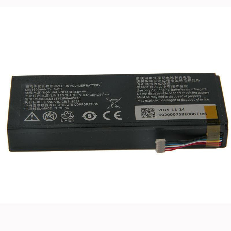 New 6300mAh Li3863T43P6hA03715 Battery For ZTE MF97B MF97G MF97V SPro 2