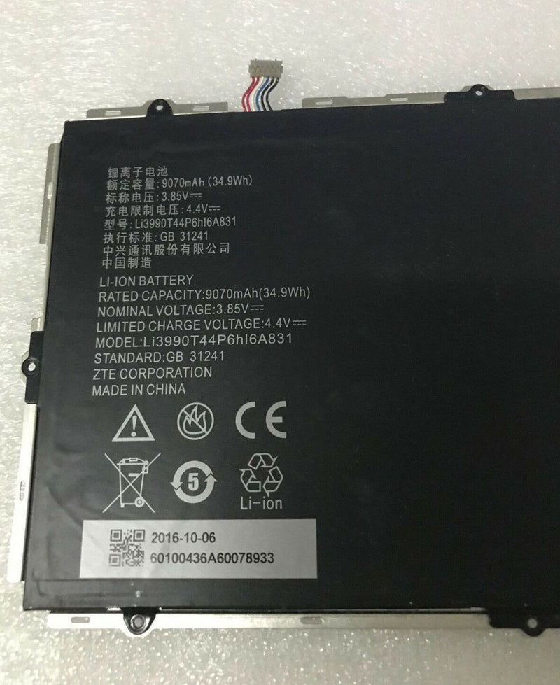 New 9070mAh 34.9Wh 3.85V Battery Li3990T44P6hl6A831 For ZTE ZPAD 10.1' K90U