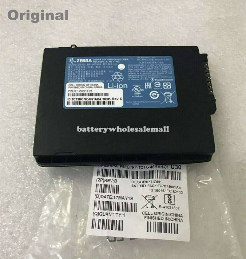 New Battery BT-000318 For ZEBRA Scanner TC70 TC75 TC7X Series BTRY-TC7X-46MPP-01