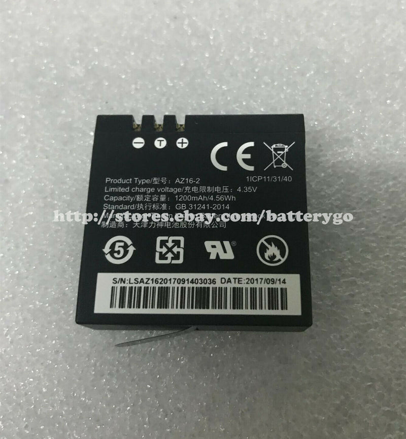 New 1200mAh Battery AZ16-1 AZ16-2 For Xiaomi YI 360 VR / Yi 4K / Yi 4K+