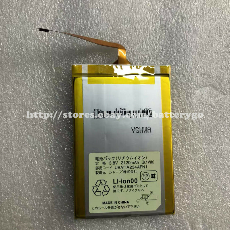 New 2120mAh 8.1Wh 3.8V Battery UBATIA234AFN1 For Sharp Aquos EX SH-02F