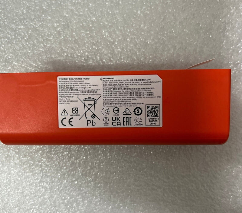 New 5200mAh Battery BRR-01-5200A For Xiaomi Robot Vacuum Cleaner S50 S51