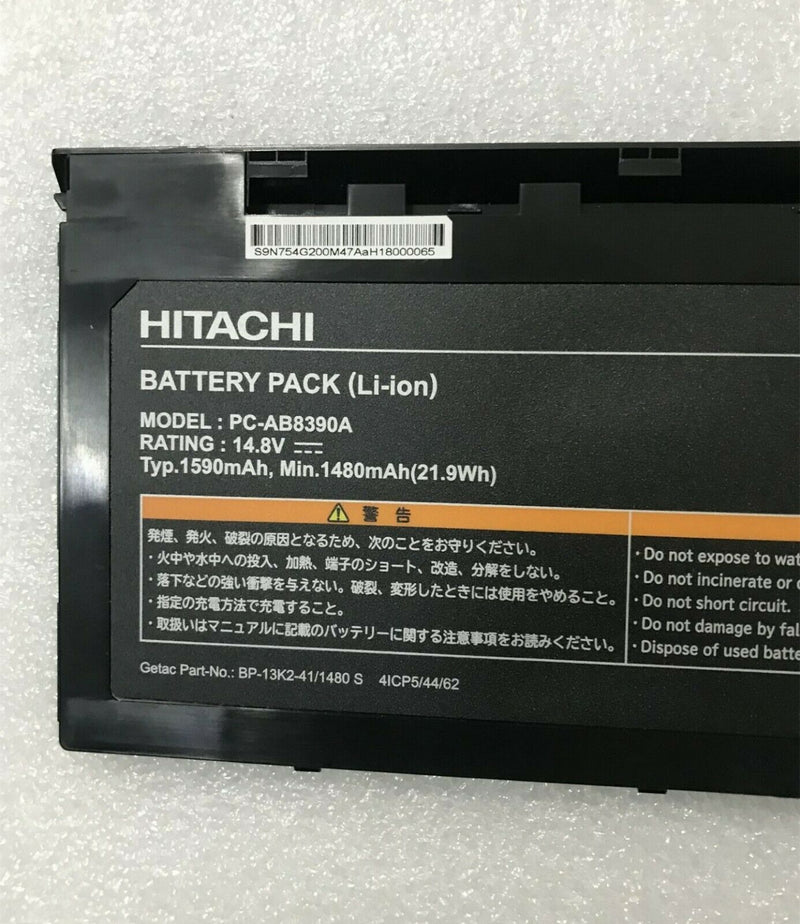 New 1480mAh Battery PC-AB8390A For HITACHI Getac BP-13K2-41/1480 S