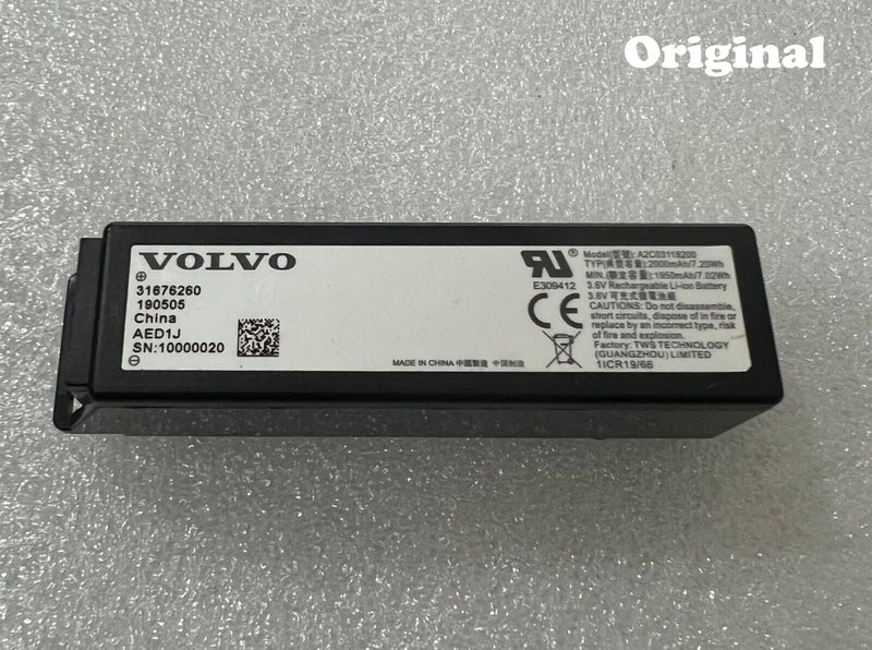 New 2000mAh 3.6V Battery For Volvo VGM TCAM A2C03118200