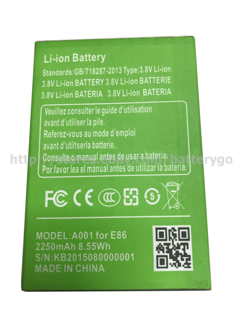 New 2250mAh 3.8V Rechargeable Battery A001 For Timmy E86